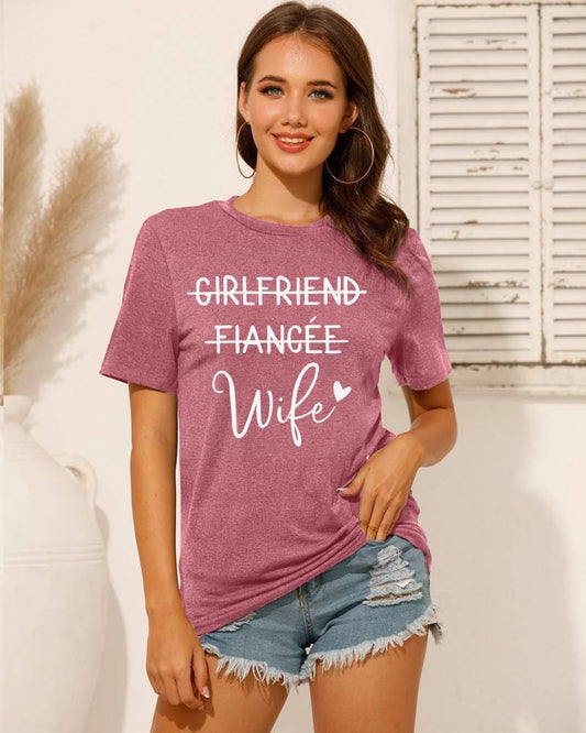 "Ladies' Bride Tribe Tee: Perfect for Engagement Announcements, Honeymoon, and Beyond!"